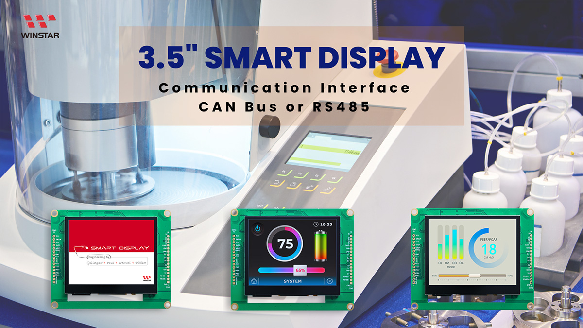 3.5-inch RS485 Modbus Smart Display with Projected Capacitive Touch Panel - WL0F00035000XGDAASA00