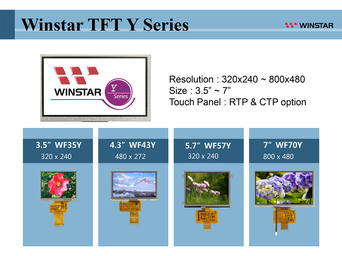 Winstar TFT-LCD – Y-Serie - 3.5 tft lcd, 3.5" tft lcd, tft lcd 3.5, tft lcd 3.5", 3.5 tft display, tft display 3.5, 4.3 tft lcd, 4.3 tft lcd, 4.3" tft lcd, tft lcd 4.3, tft lcd 4.3", 4.3 tft display, tft display 4.3, 5.7 tft lcd, 5.7" tft lcd, tft lcd 5.7, tft lcd 5.7", 5.7 tft display, tft display 5.7, 7 tft lcd, 7" tft lcd, tft lcd 7, tft lcd 7", 7 tft display, tft display 7, 7.0 tft lcd, 7.0 tft display