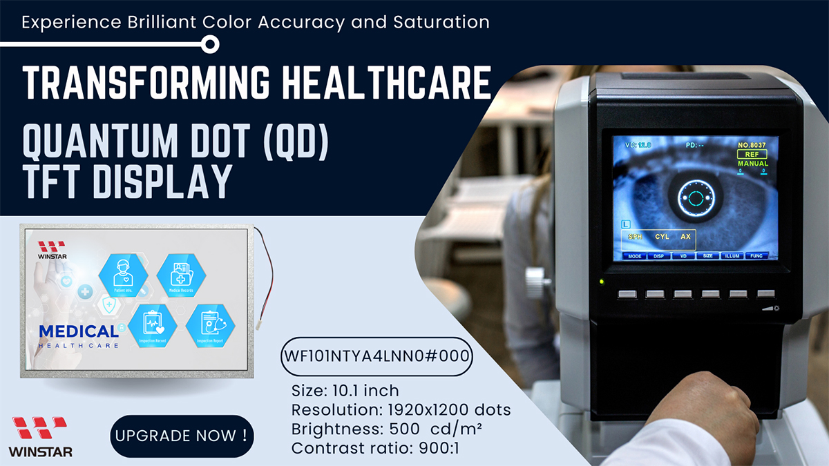 Quantum Dot TFT Display, QD LCD Display 10.1 inch - WF101NTYA4LNN0#000