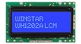 Pantallas LCD Pequeñas 12x2, Pantalla LCD Alfanumérica - WH1202A