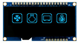 128x32 Display OLED con pannello touch capacitivo - WEP012832A-CTP