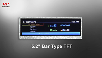 Écran TFT-LCD de type barre - WF52ATLASDNN0