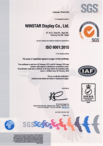 Certificato ISO 9001:2015