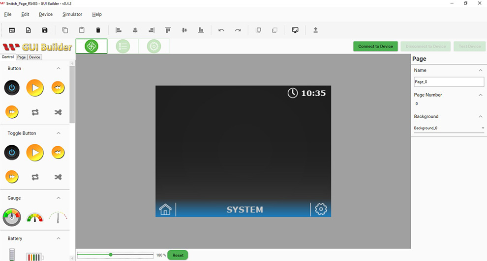 Diseño del proyecto en GUI Builder - 2