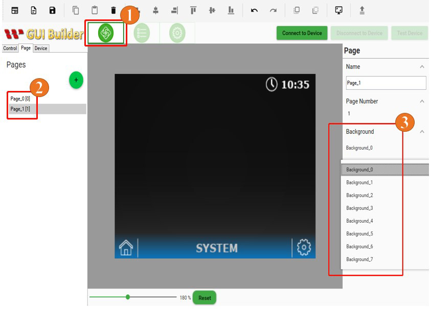 Diseño del proyecto en GUI Builder - 5