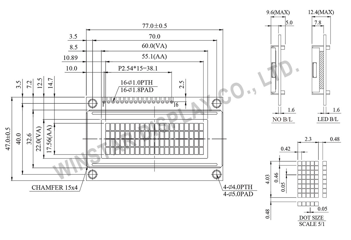 WH2004D Character Display Modules, LCD Module 20x4, Display LCD 20x4