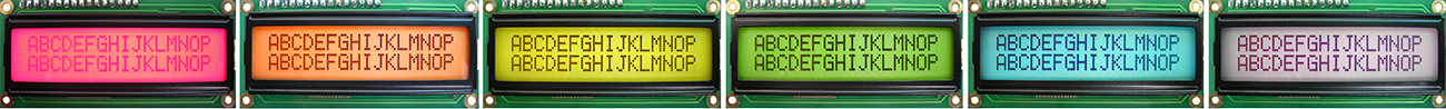 Custom Color LCD - Backlight - Tipo positivo