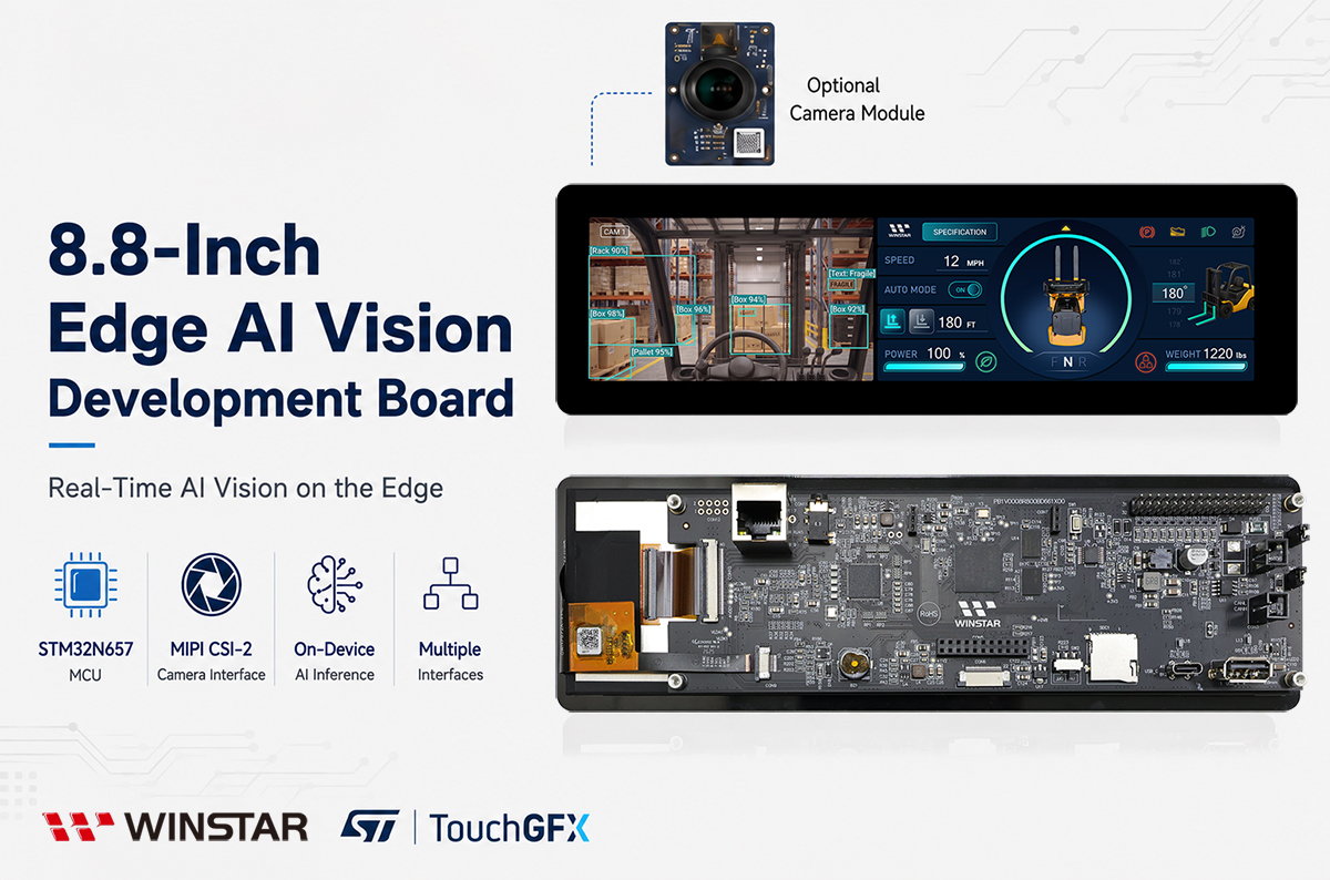 8.8-inch STM32N6 Edge AI Development Board - WL0F00088000BGXAANA00