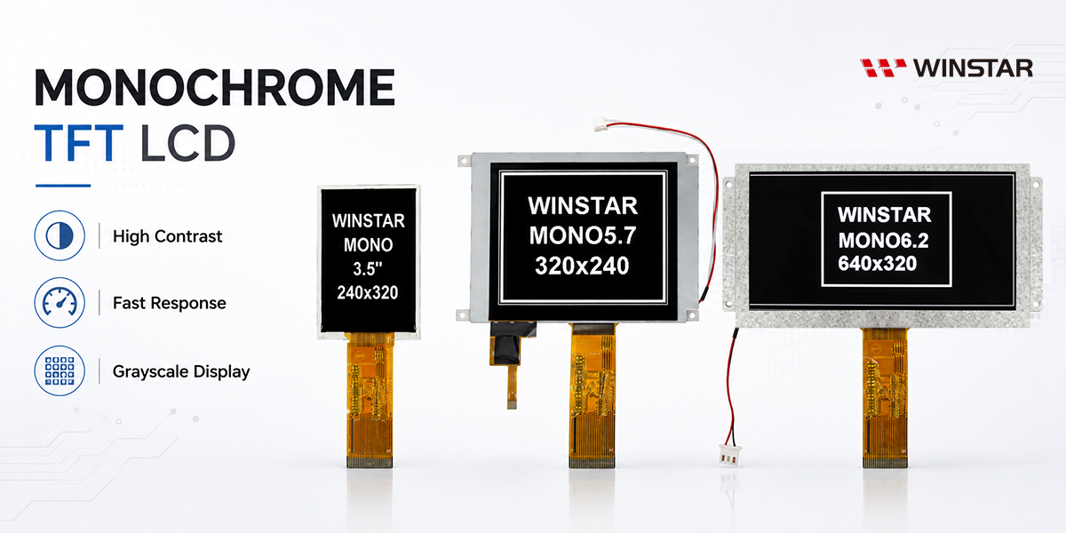 Monochrome TFT LCD Displays
