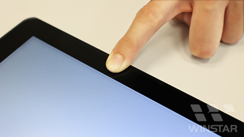 Figure F:Finger pressing around the module perimeter.