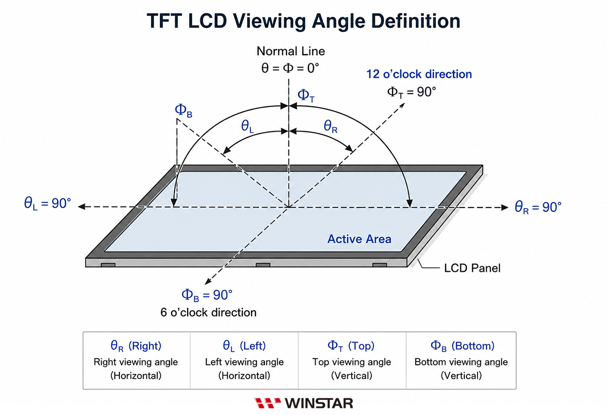 TFT LCD 시야각 정의