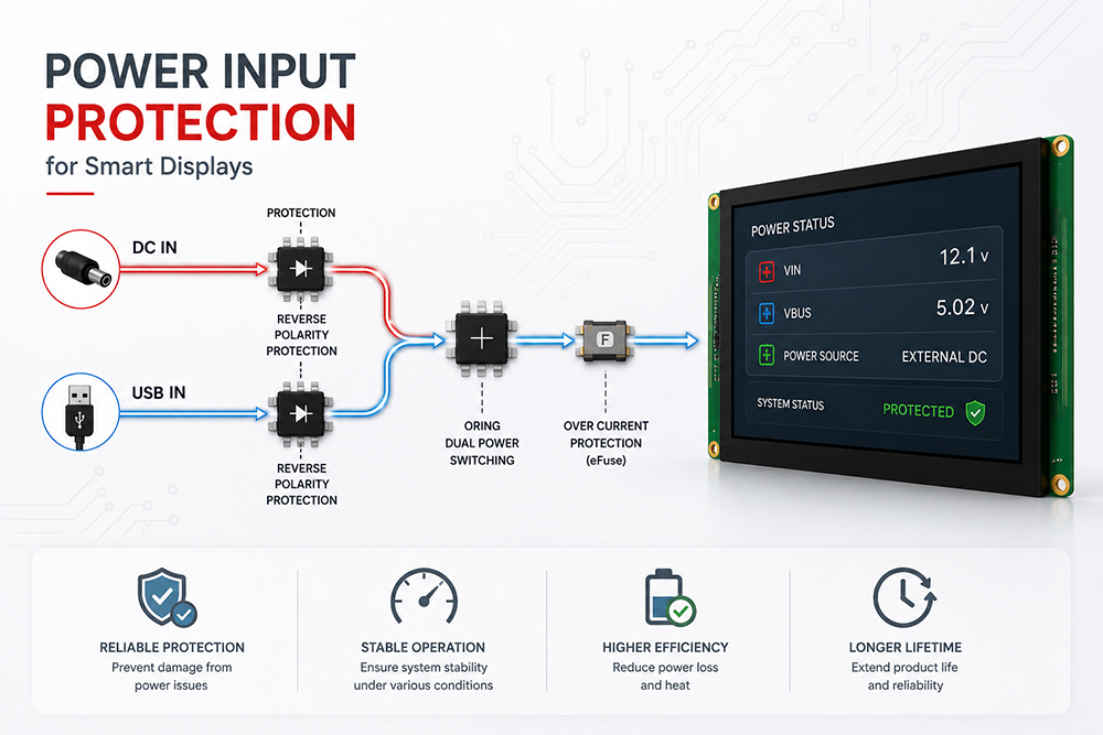 Input Power Protection Design for Smart Displays