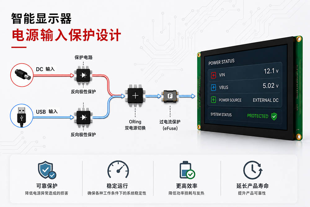 智能显示器输入电源保护设计
