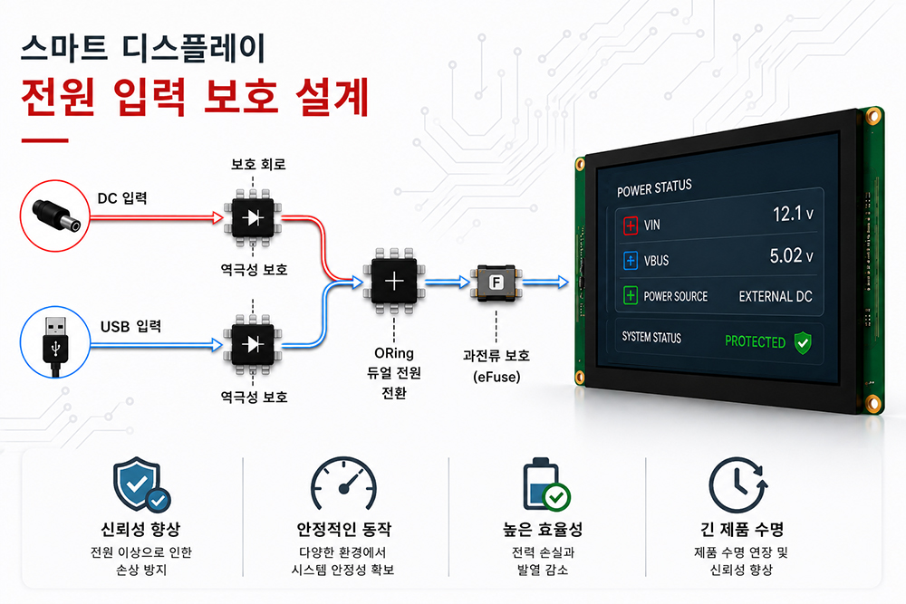 스마트 디스플레이용 입력 전원 보호 설계
