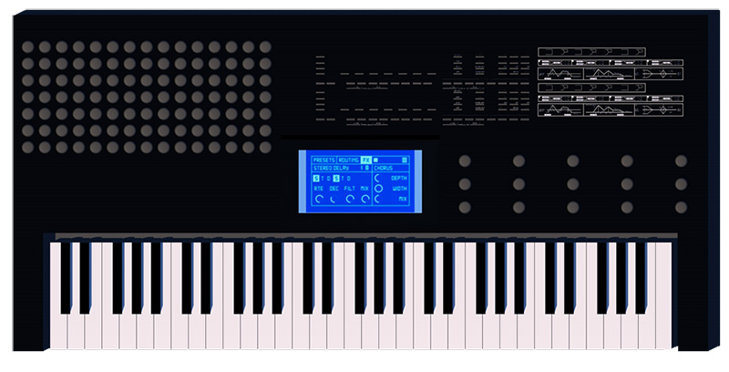 Synthesizer Keyboard