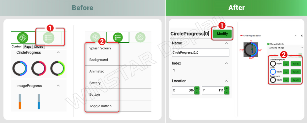 5.Integrated Image Editing into Widget Editor