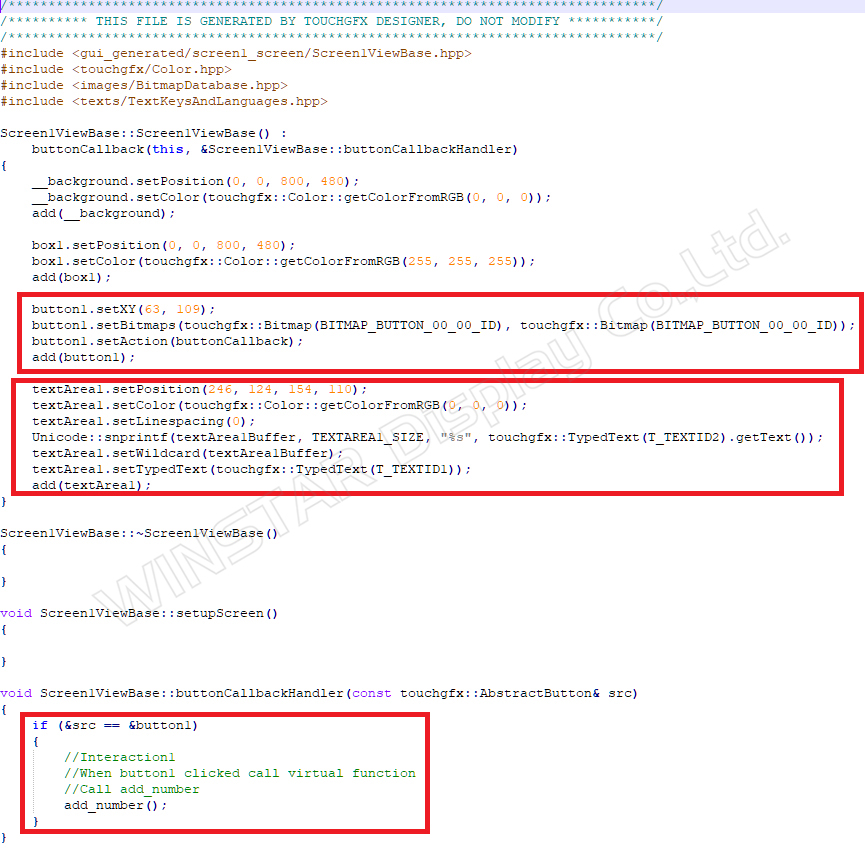 그림 15: Screen1ViewBase.cpp