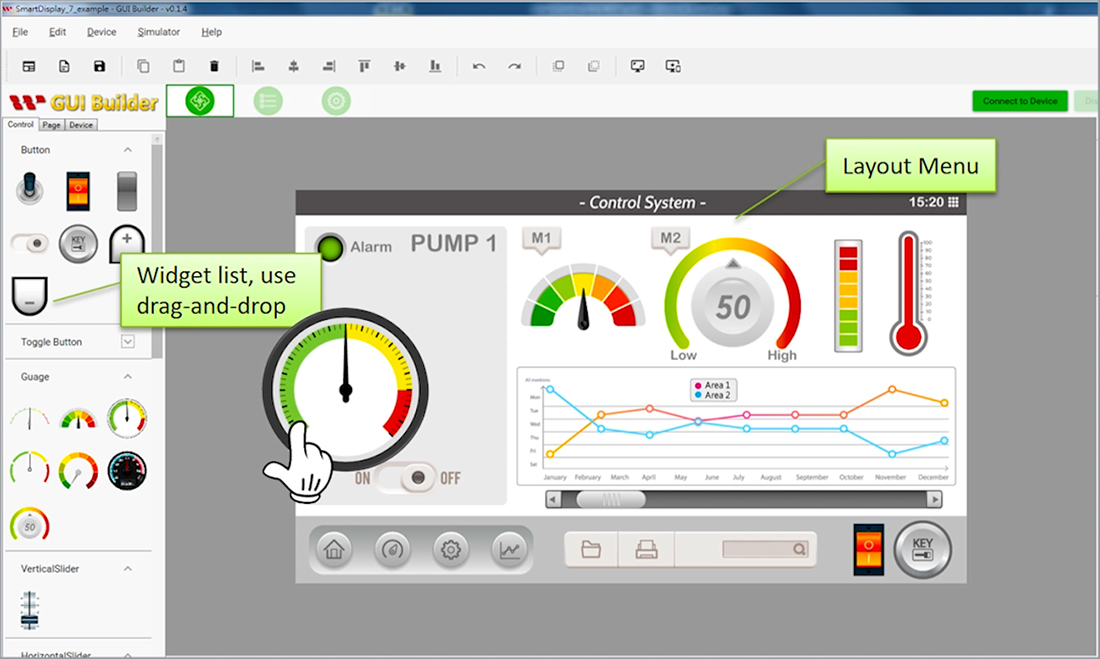 Smart Display GUI Builder