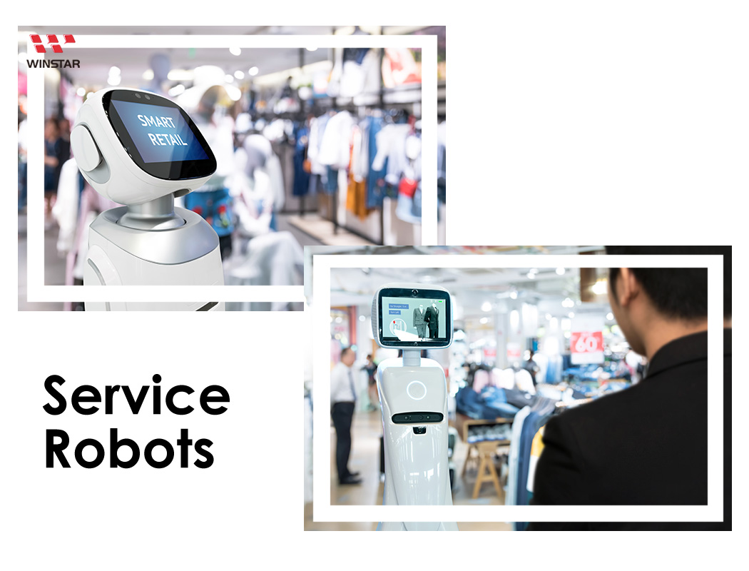 Solutions d'affichage pour robots de service