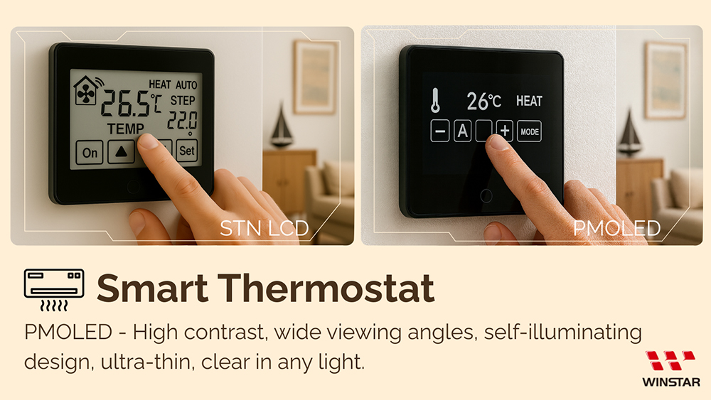 Smart Thermostat - Featuring a PMOLED display panel