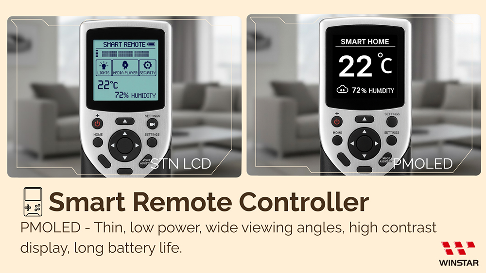 Smart Remote Controller - Featuring a PMOLED display panel