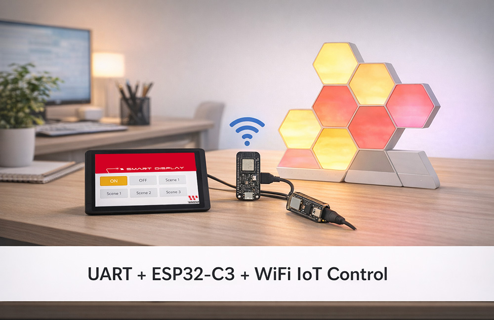 UART ESP32-C3 WiFi IoT Control