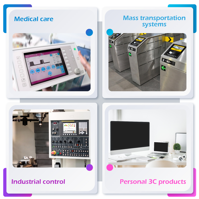 Figure 6 : Domaines d'application des produits d'affichage