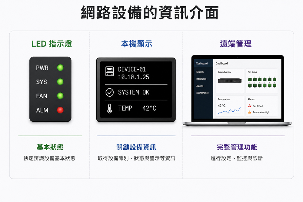 网络设备的信息查看方式