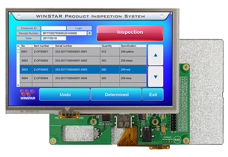 HDMI 7.0インチTFT-LCD：WF70GTIFGDHTX