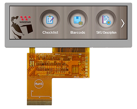 Новинка - 3.9" TFT-LCD WF39BTLASDNN0# Bar Type (ультраширокий формат)