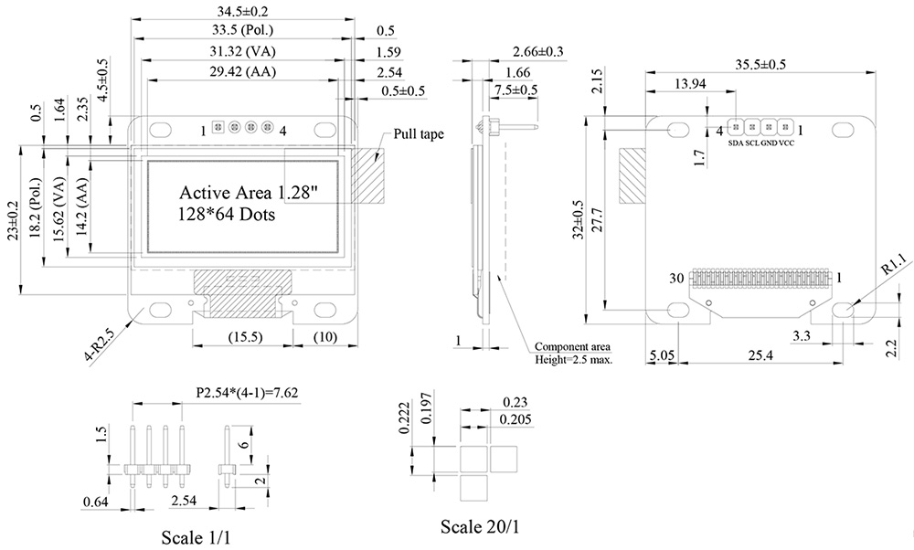 WEA012864L - Winstar Display