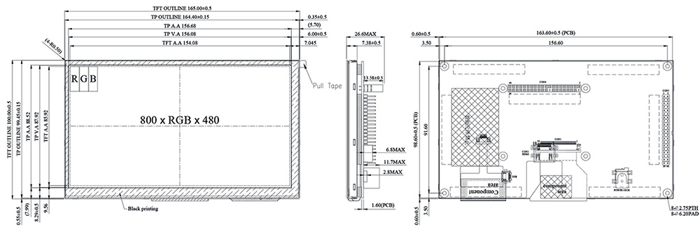 WF70A2TIFGDHGV - Winstar Display