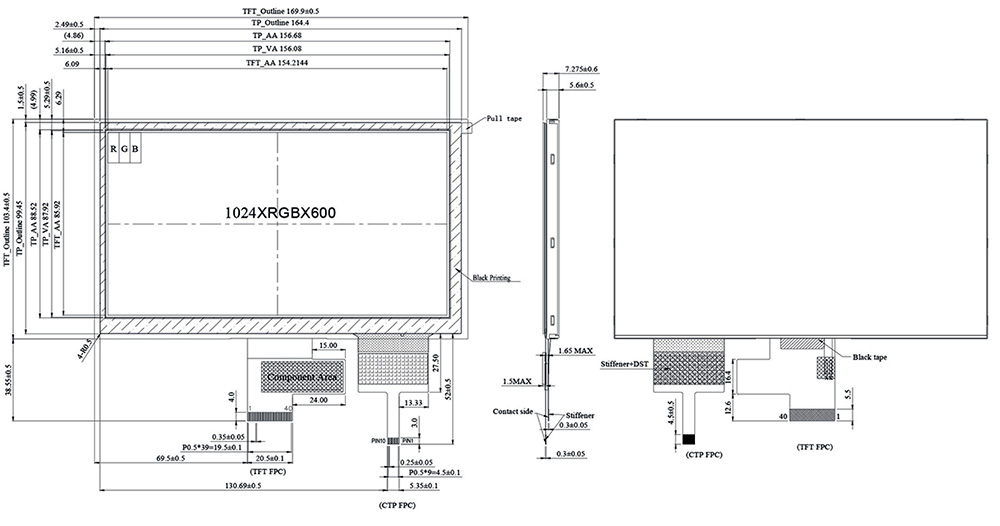 WF70A8TYAHLNG0 - Winstar Display