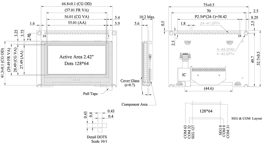 WEO012864J-CTP - Winstar Display