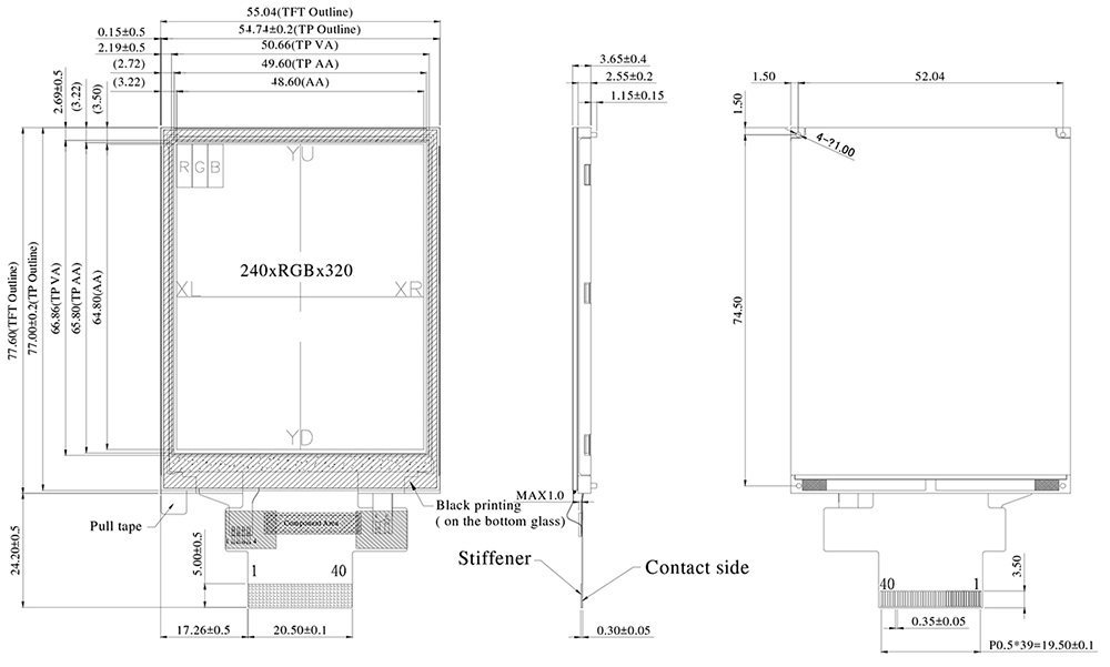 WF32DSLAJDNT0 - Winstar Display