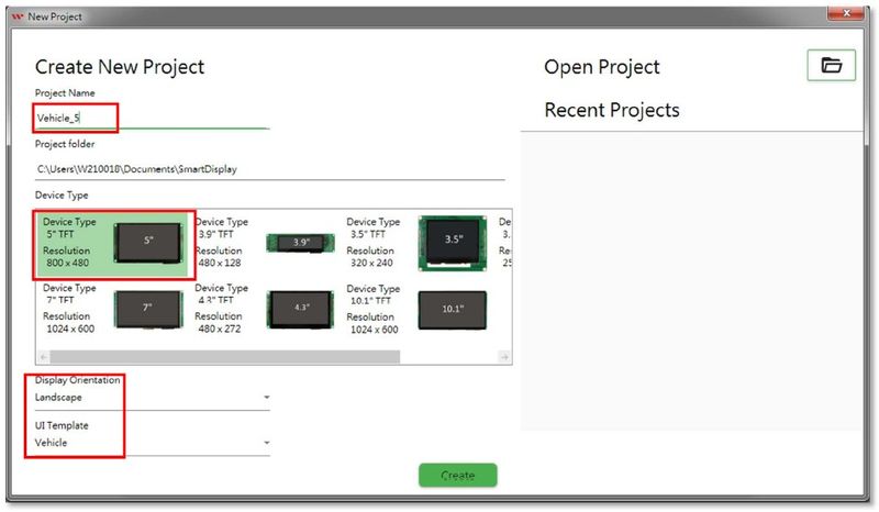 Figure3-2 Create project