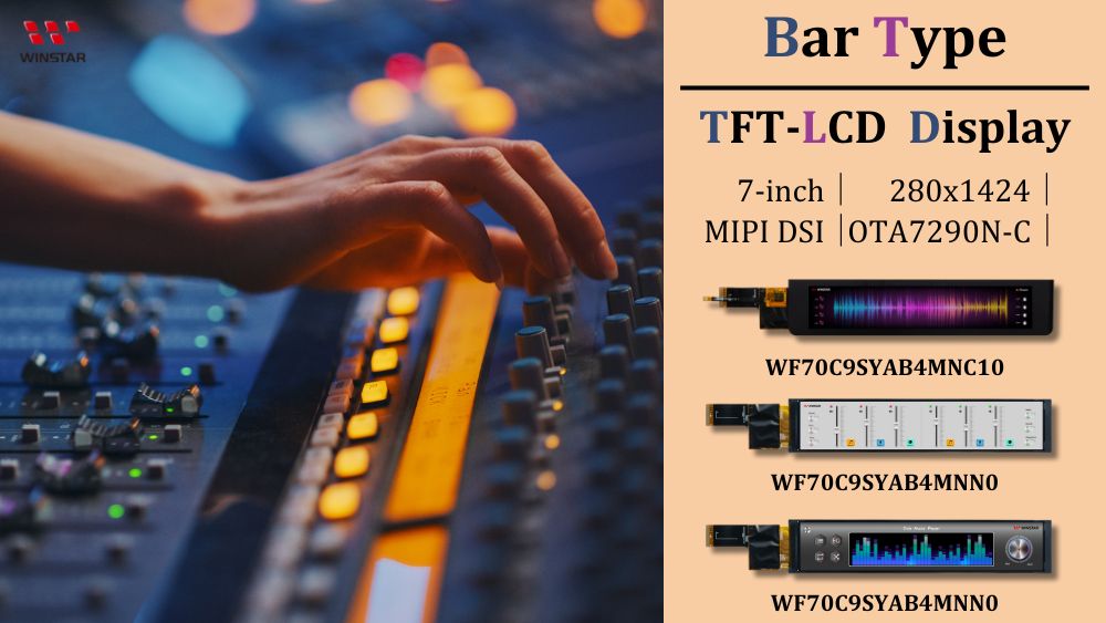 7-inch Bar-Type TFT-LCD Display Module: WF70C9 Series - WINSTAR