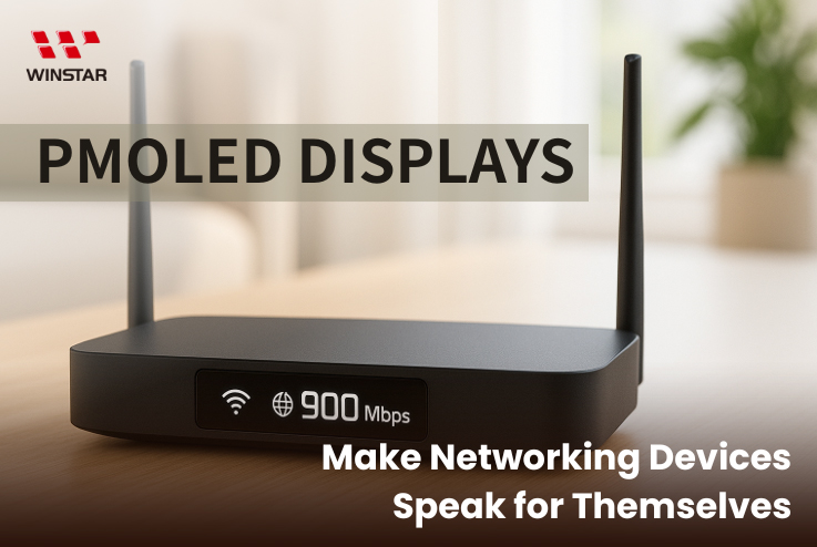 PMOLED Solutions for Networking Devices — Replacing LED Blind Spots with Clear Status Indicators