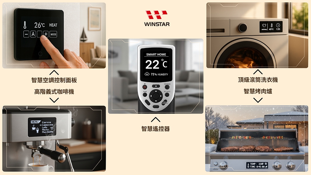 探索 PMOLED 在高端家電中的 5 大關鍵應用案例