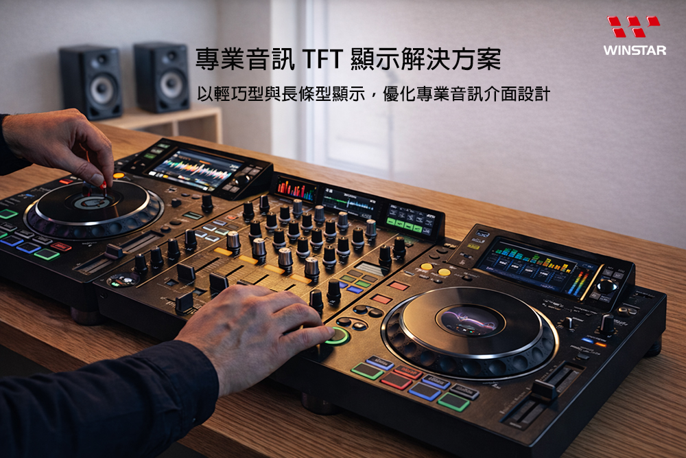 專業音訊應用 TFT 顯示解決方案