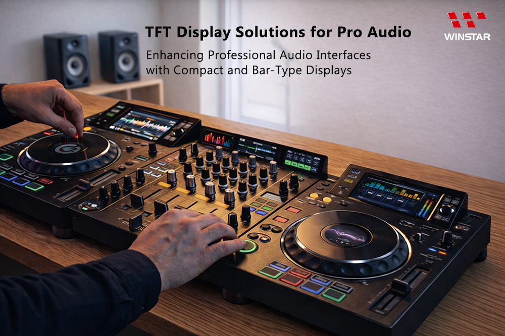 TFT Display Solutions for Pro Audio Front Panels