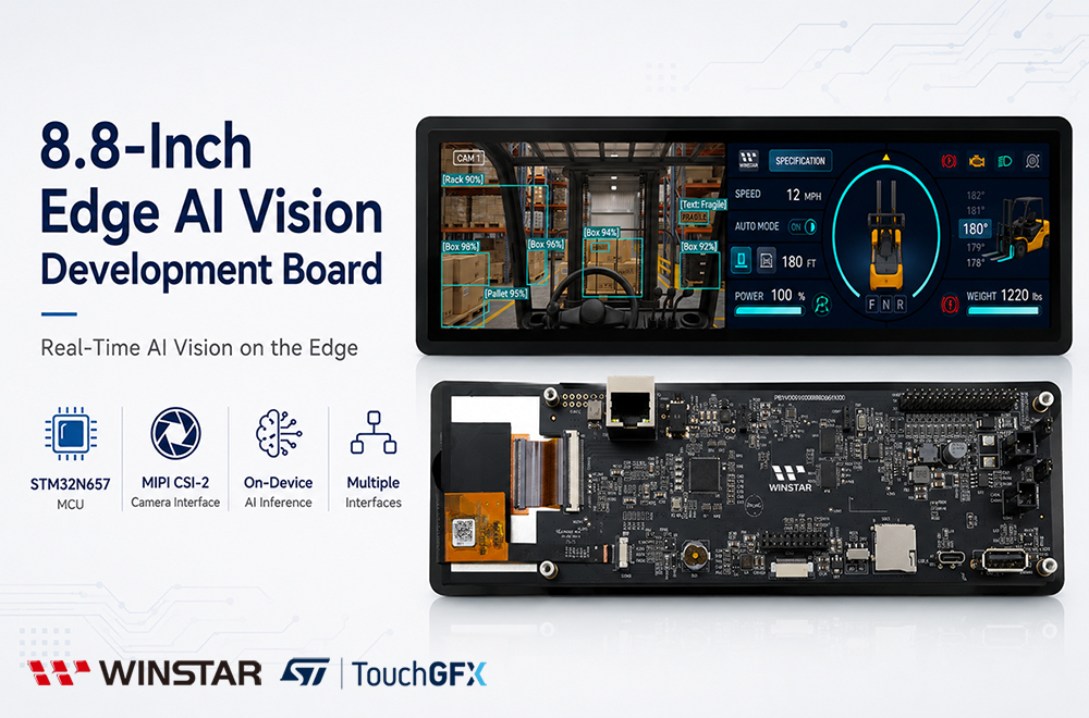8.8-inch Bar-Type STM32N6 Edge AI Development Board