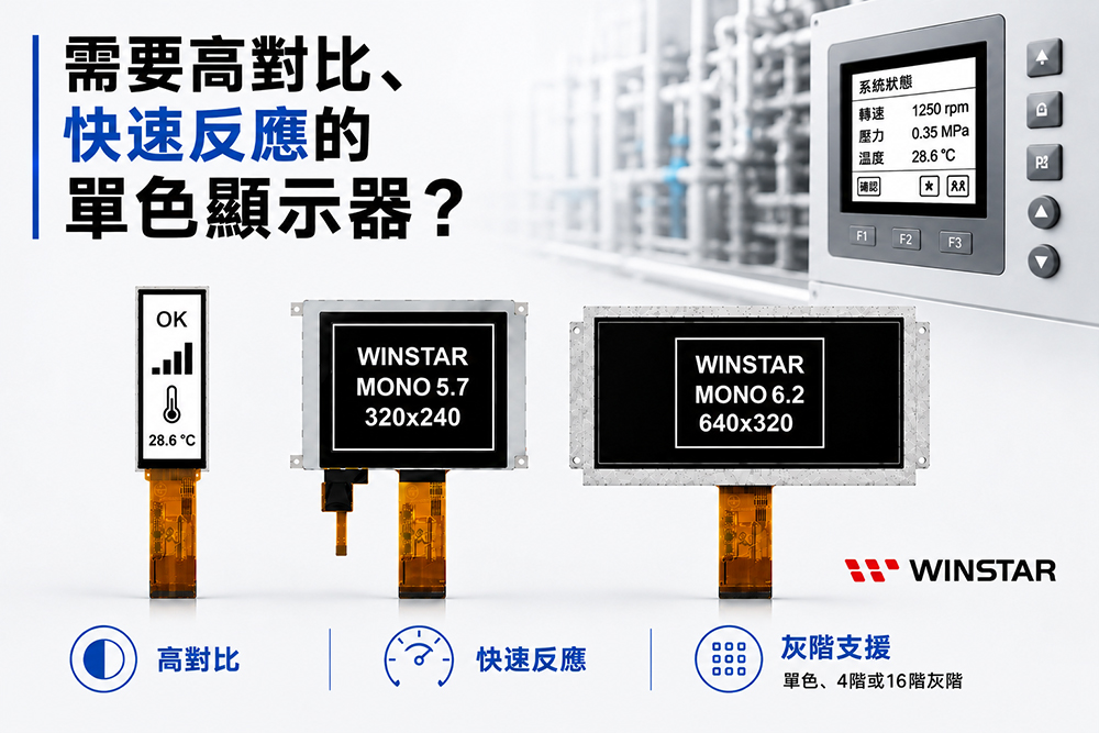 单色 TFT LCD 显示屏:技术与优势