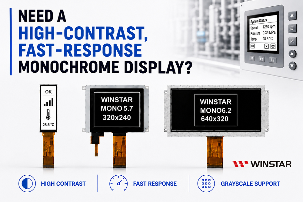 Monochrome TFT LCD Displays: Technology and Advantages
