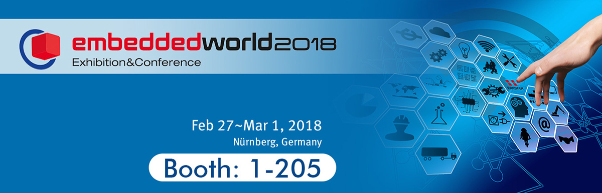 Embedded World 2018 - Winstar's Booth 1-205