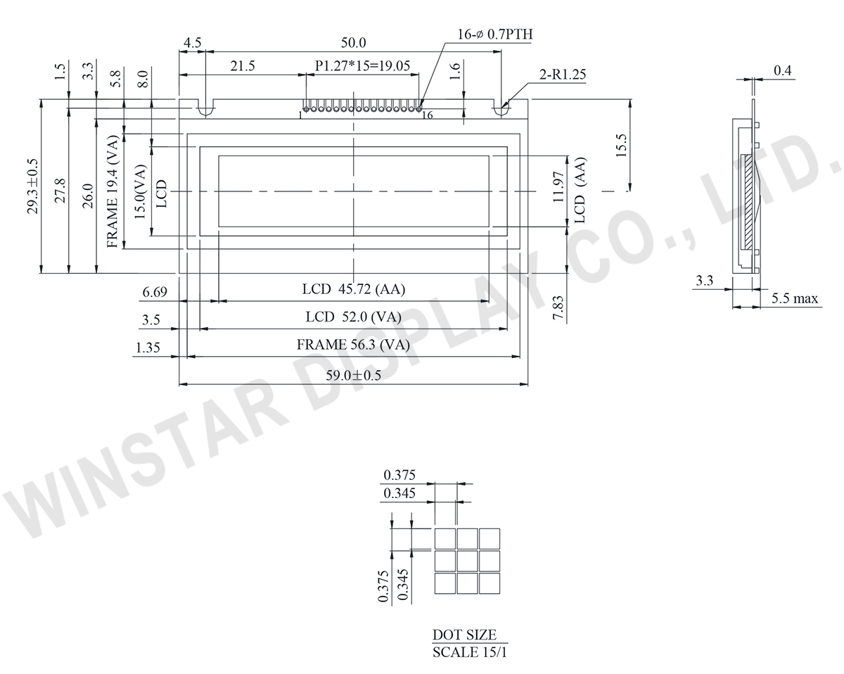 Winstar WG12232N 122 x 32 Liquid Crystal Display