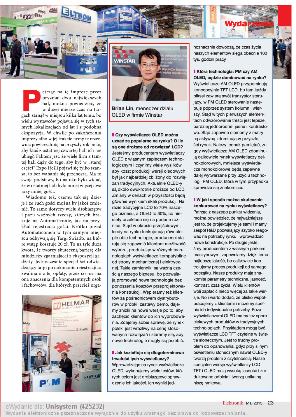 Elektronik magazine interview