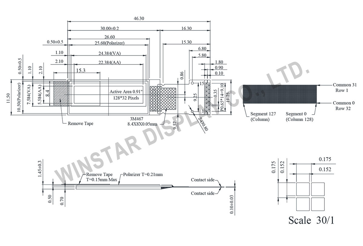 128x32 oled 0 91 inch oled display wearable displays winstar oled