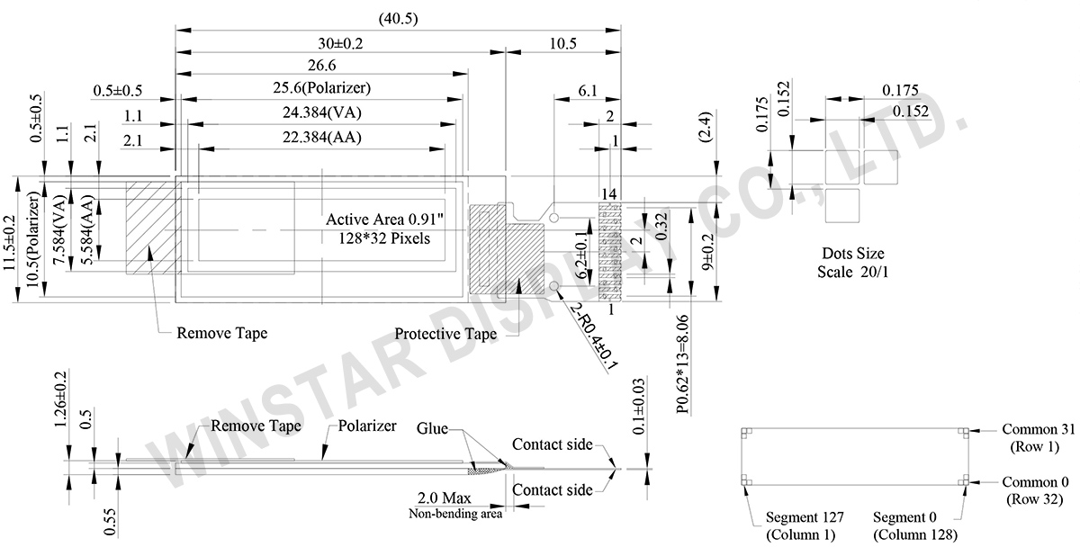 I2C OLED Display, OLED Display I2C, Display I2C OELD - WEO012832F