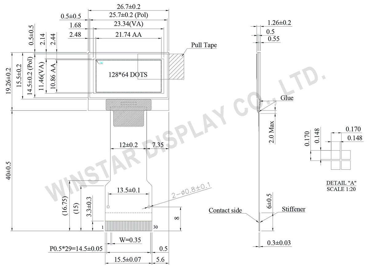 WEO012864C with ZIF FPC